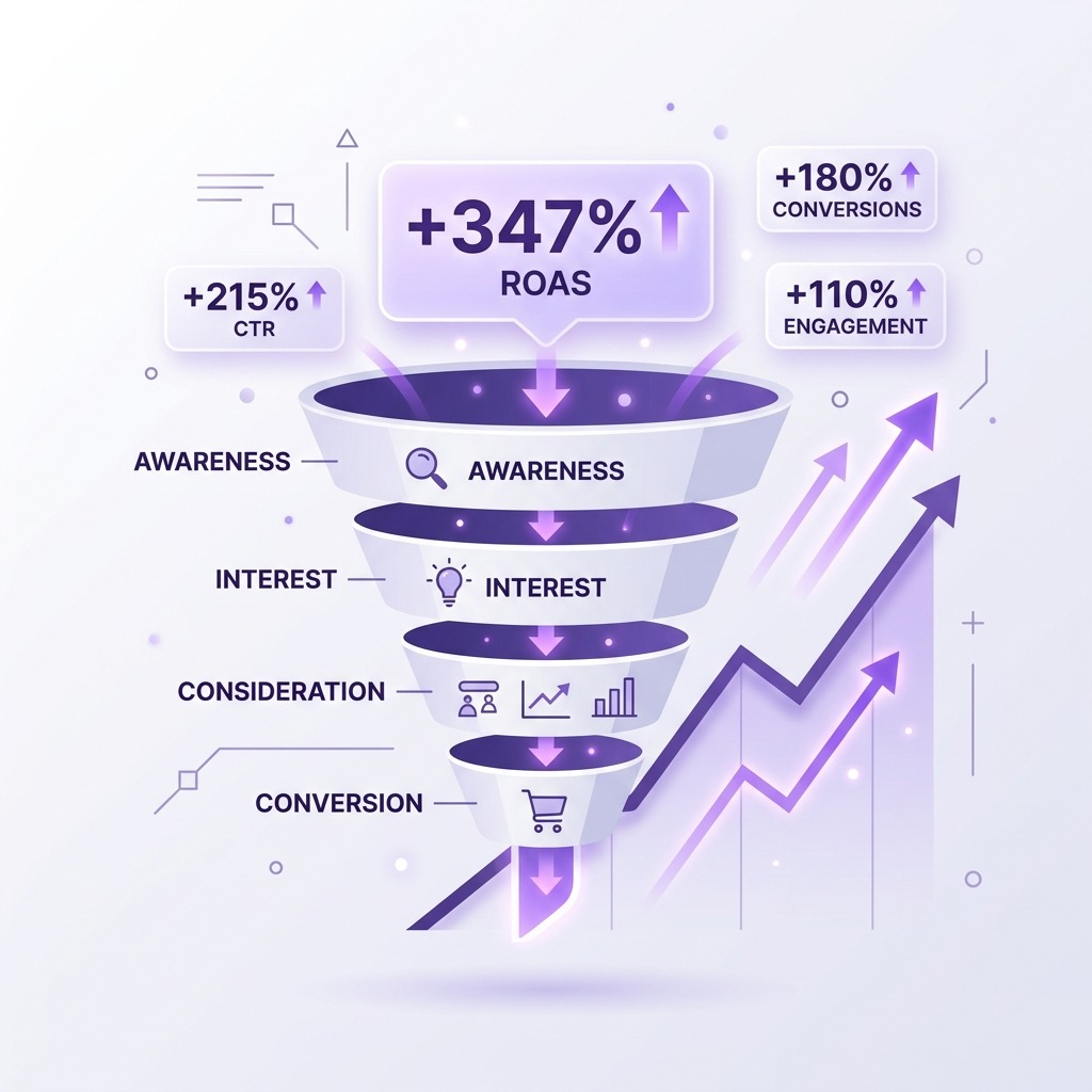 Funnel Performance ROAS +347%